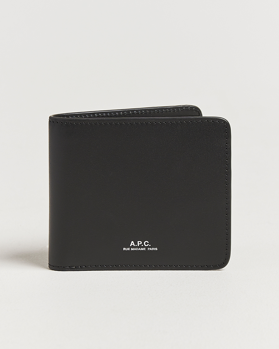 Men | Wallets | A.P.C. | Calf Leather Wallet Black