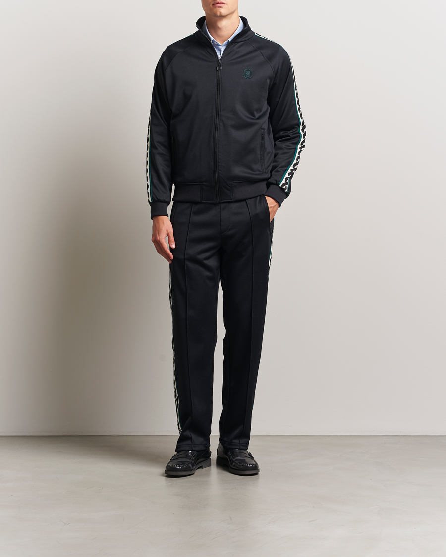 Men | Sweaters & Knitwear | Drôle de Monsieur | Survêtement Track Jacket Black