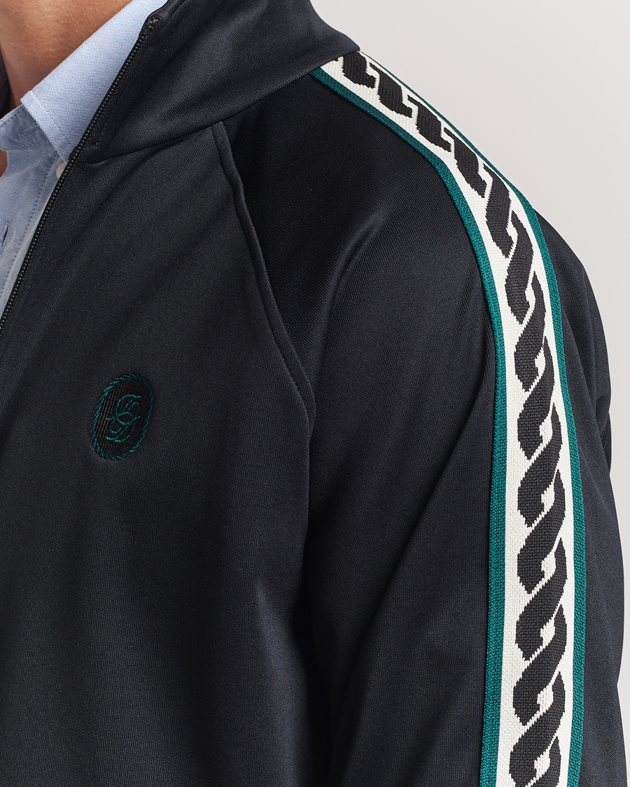 Men | Sweaters & Knitwear | Drôle de Monsieur | Survêtement Track Jacket Black