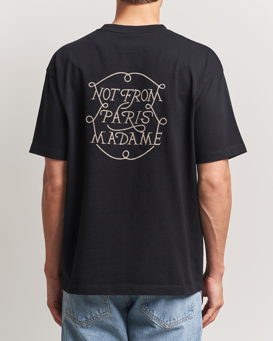 Men | T-Shirts | Drôle de Monsieur | Slogan Tresses T-Shirt Black