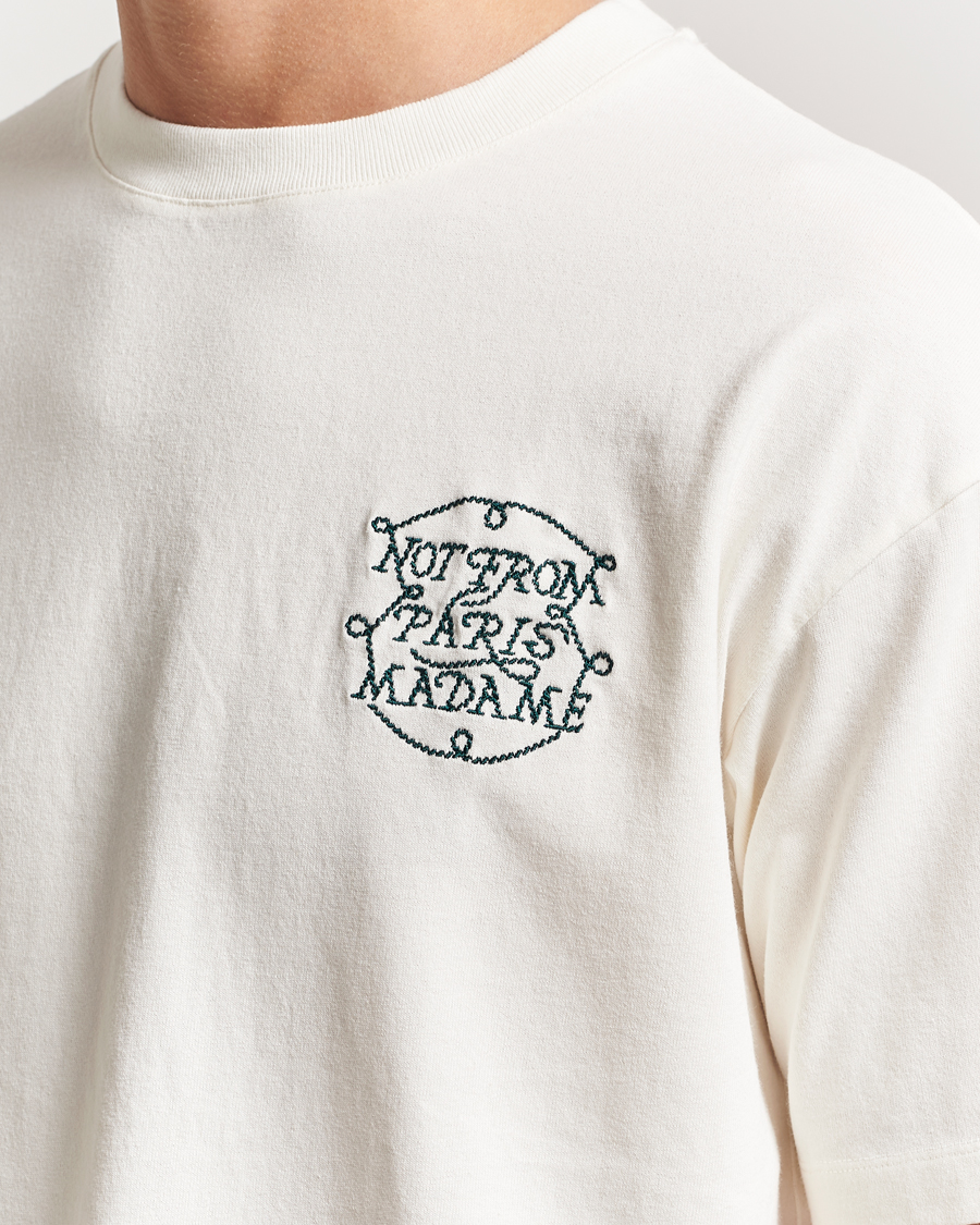 Men | T-Shirts | Drôle de Monsieur | Slogan Tresses T-Shirt Off White