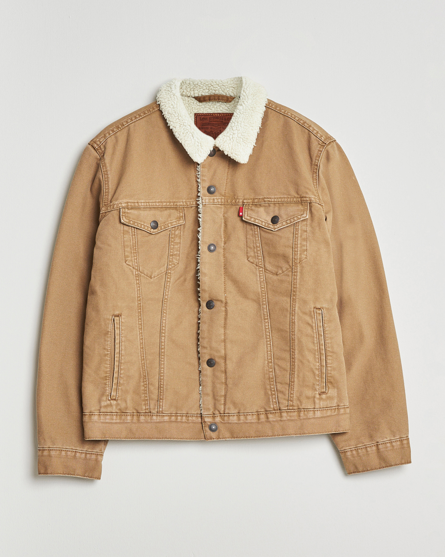 Men | Coats & Jackets | Levi's | Type 3 Sherpa Trucker Ermine Brown
