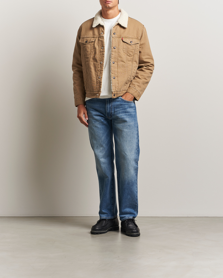 Men | Coats & Jackets | Levi's | Type 3 Sherpa Trucker Ermine Brown