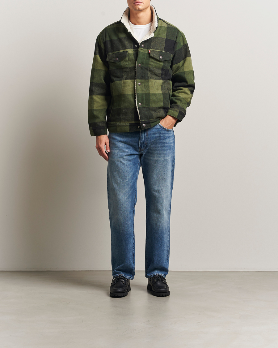 Men | Coats & Jackets | Levi's | Relaxed Fit Checked Trucker Jacket Laredo