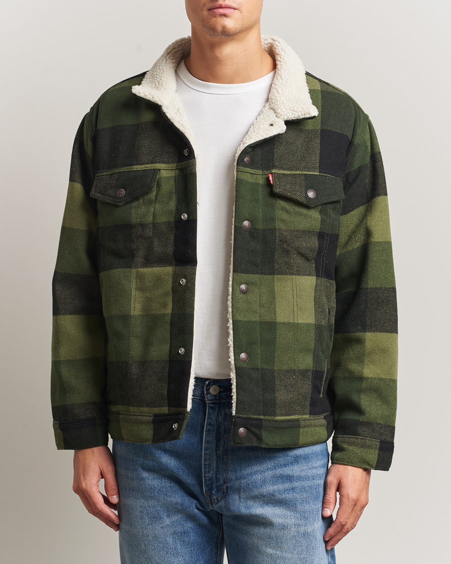 Levi's Relaxed Fit Checked Trucker Jacket Laredo at CareOfCarl.com