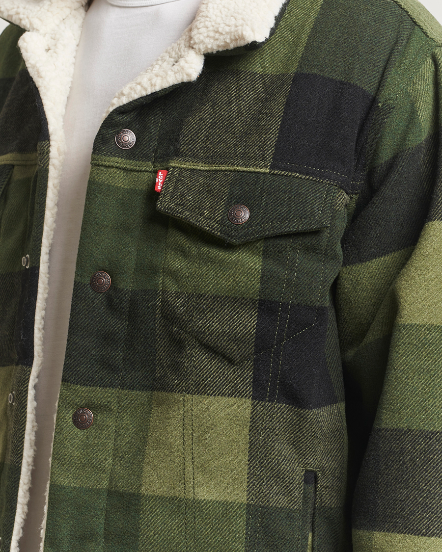 Men | Coats & Jackets | Levi's | Relaxed Fit Checked Trucker Jacket Laredo