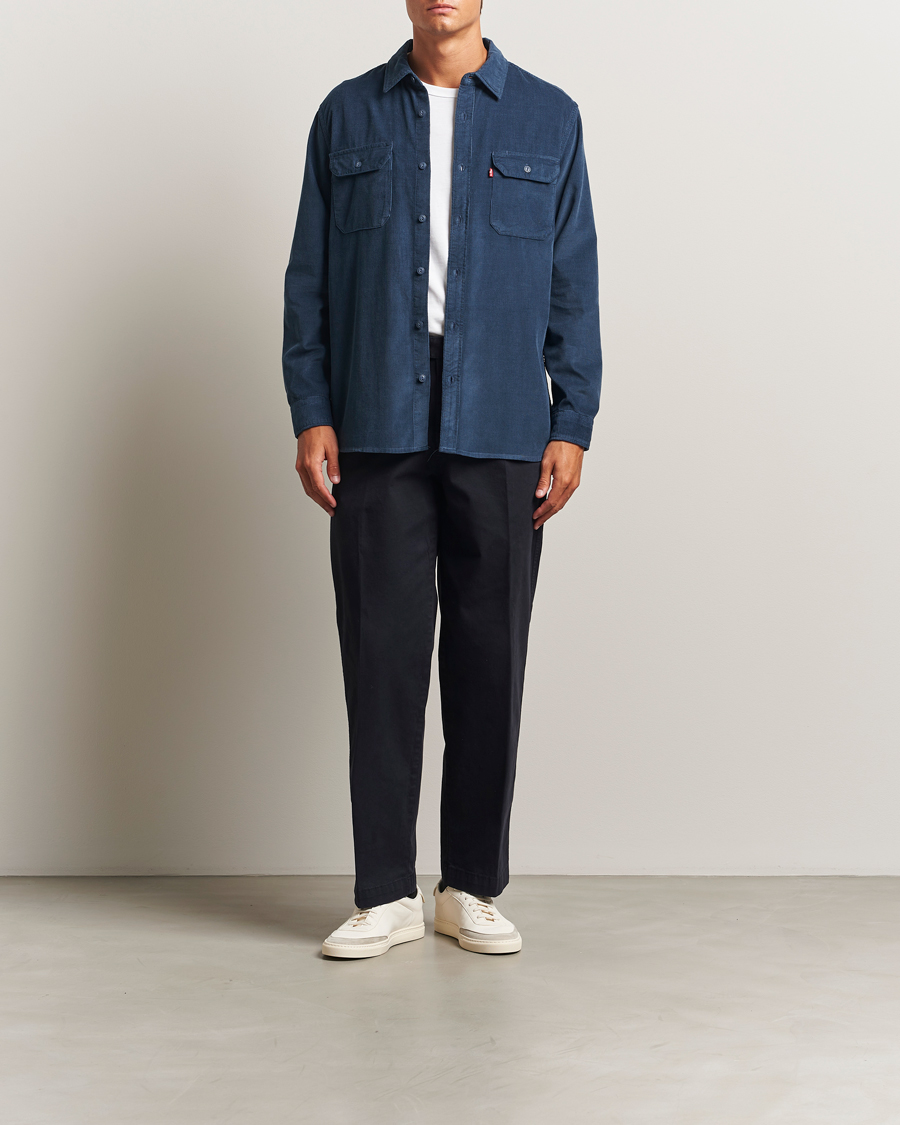 Levi's Jackson Corduroy Worker Shirt Zodiac Blue at CareOfCarl.com
