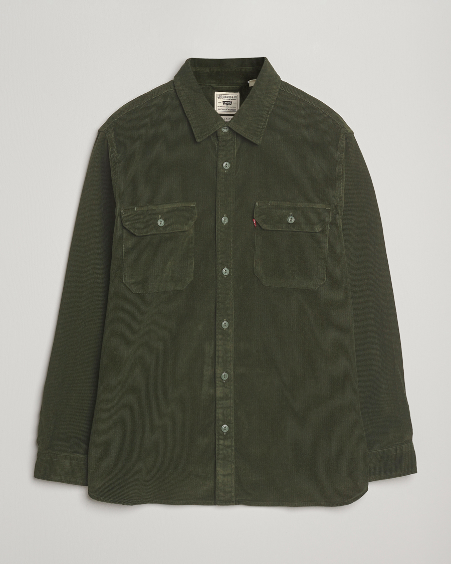 Men | Shirts | Levi's | Jackson Corduroy Worker Shirt Dark Green