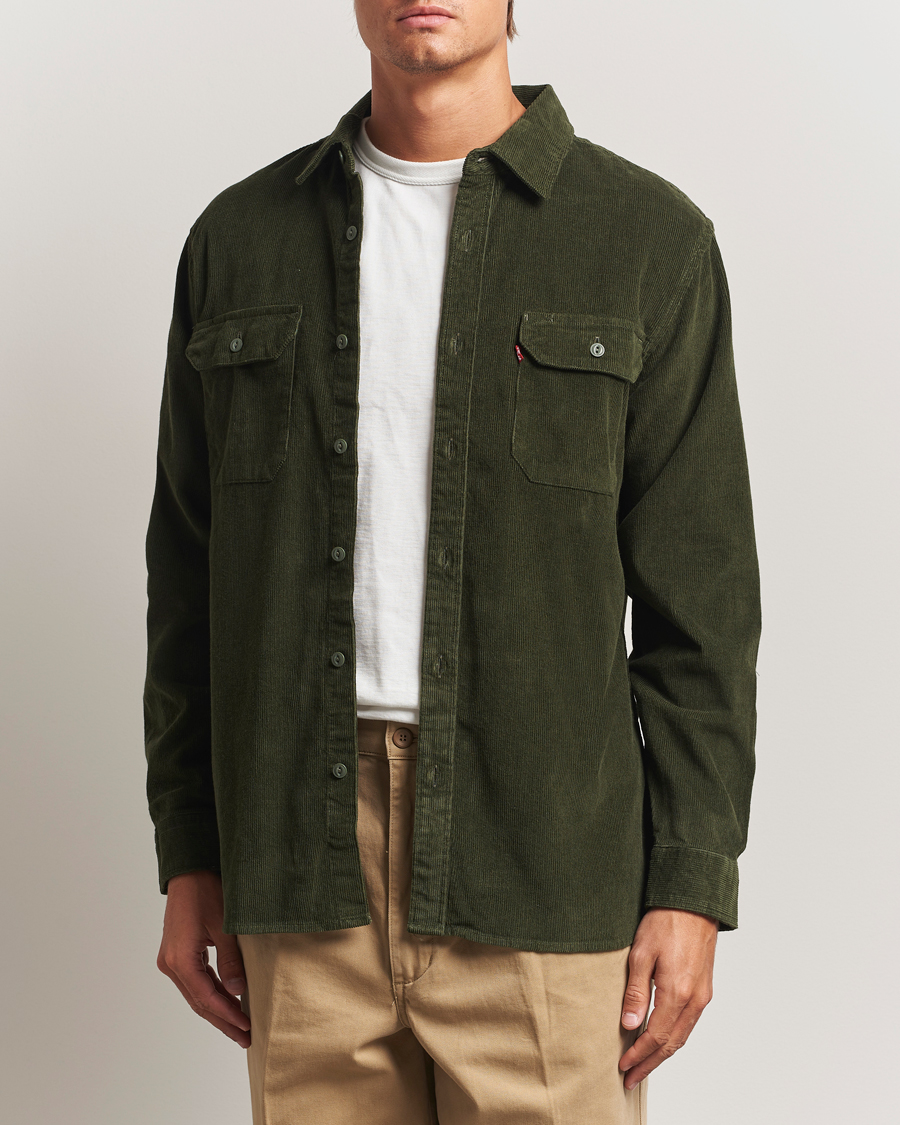 Men | Shirts | Levi's | Jackson Corduroy Worker Shirt Dark Green