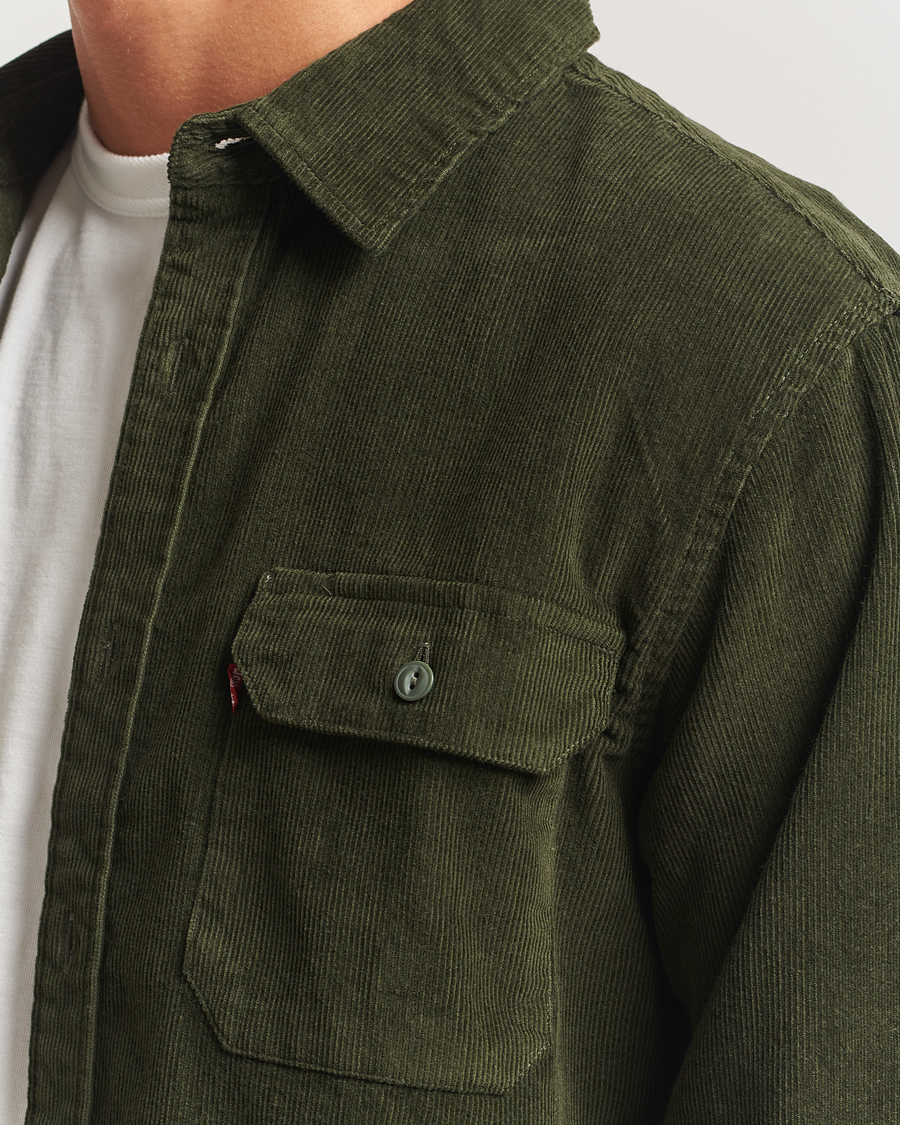 Men | Shirts | Levi's | Jackson Corduroy Worker Shirt Dark Green