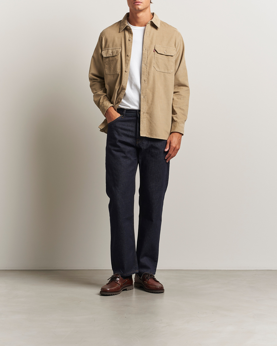 Men | Shirts | Levi's | Jackson Corduroy Worker Shirt Beige