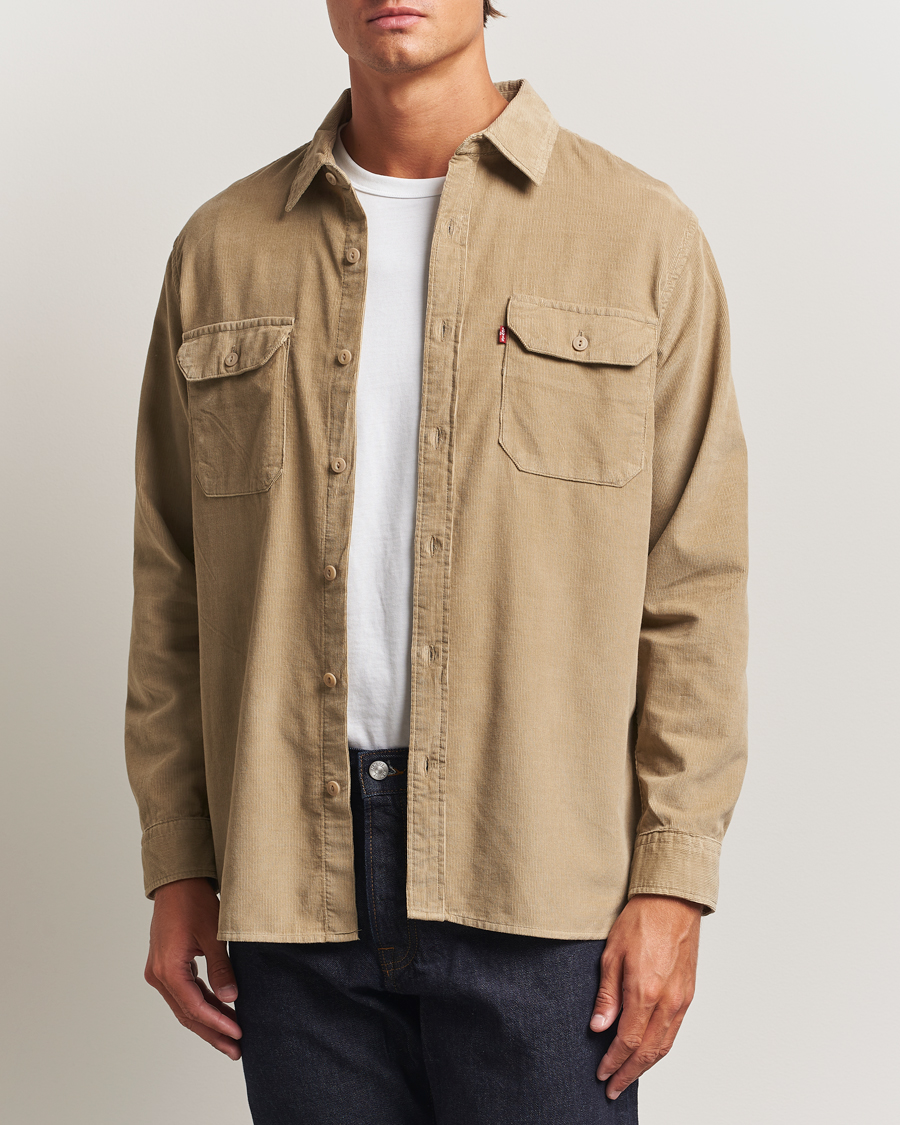 Men | Shirts | Levi's | Jackson Corduroy Worker Shirt Beige