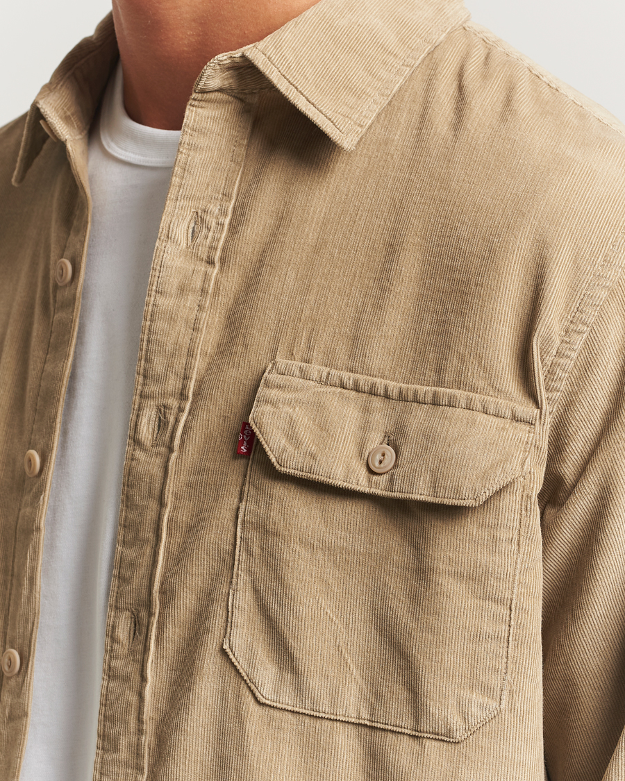 Men | Shirts | Levi's | Jackson Corduroy Worker Shirt Beige