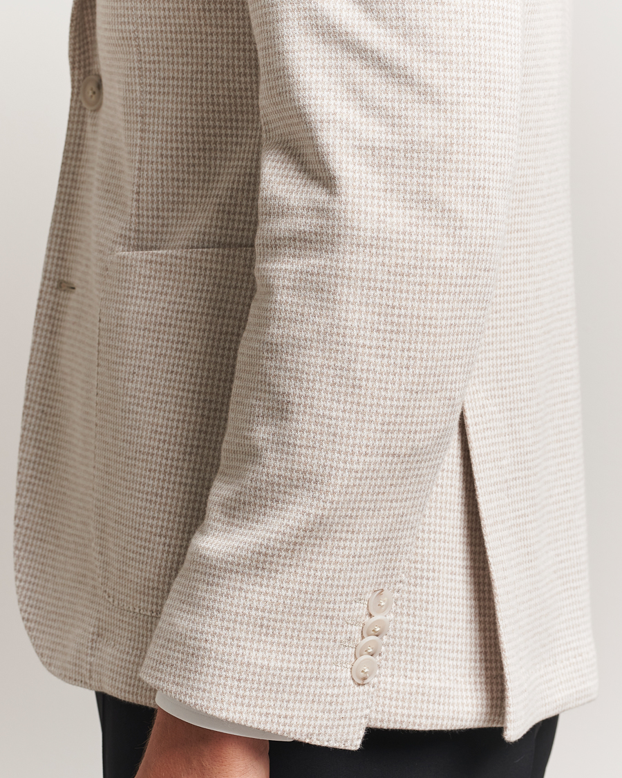 Men | Blazers | BOSS BLACK | Hanry Cotton Pepita Blazer Medium Beige