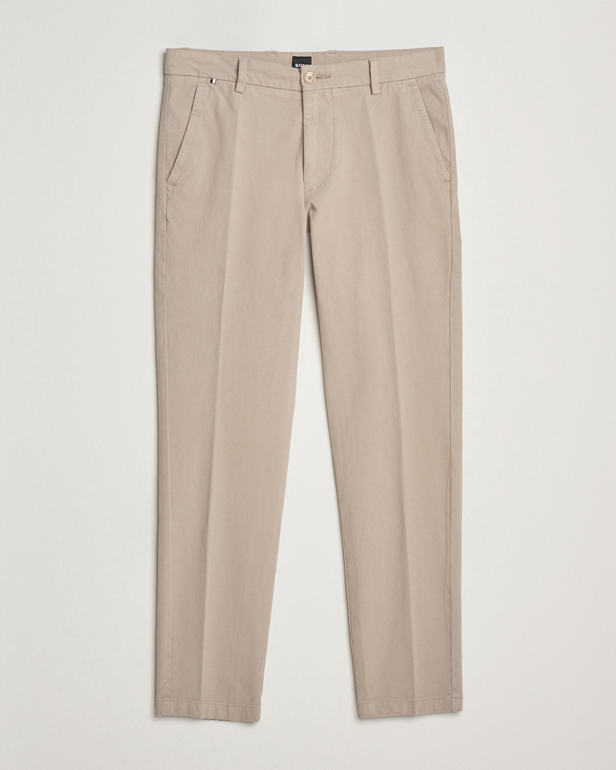 BOSS BLACK Kaiton Structured Chinos Open Beige at CareOfCarl.com