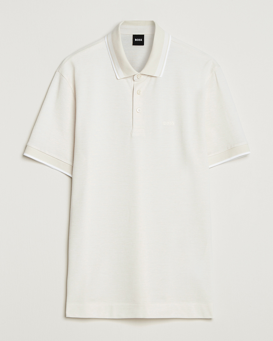 Men | Polo Shirts | BOSS BLACK | Prout Polo Open White