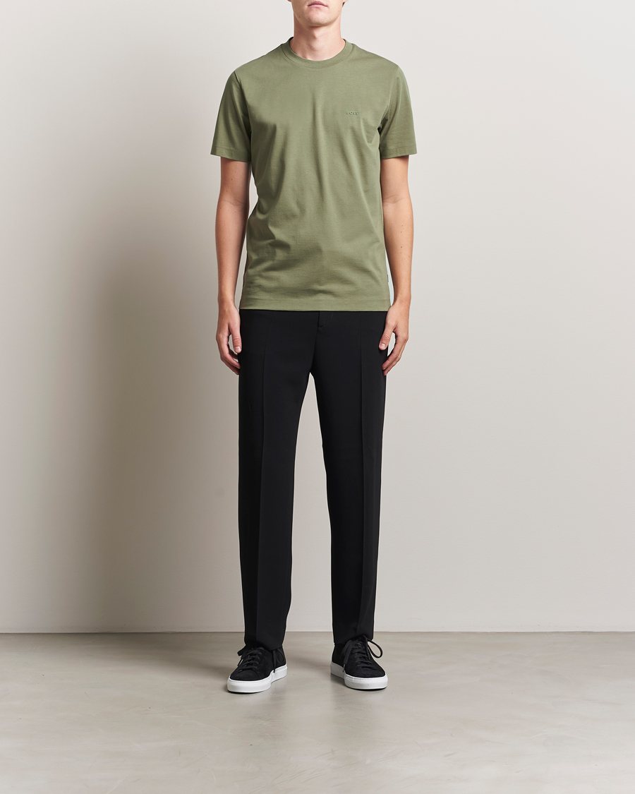 Men | T-Shirts | BOSS BLACK | Thompson Crew Neck T-Shirt Medium Green
