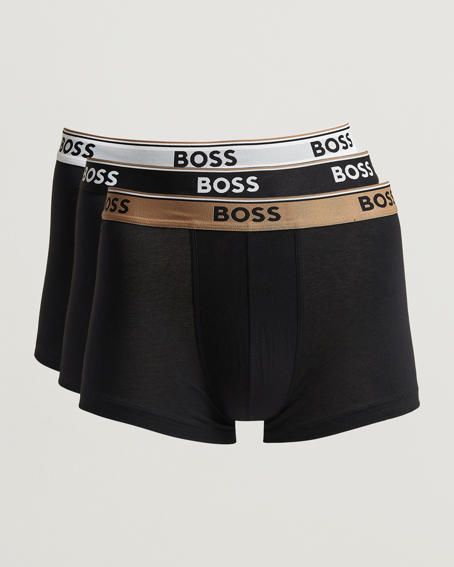 Men | Underwear & Socks | BOSS BLACK | 3-Pack Trunk Black