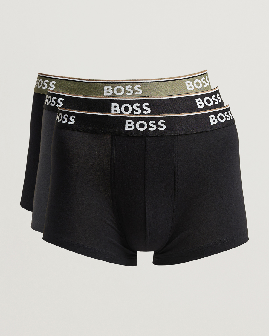 Men | Underwear & Socks | BOSS BLACK | 3-Pack Trunk Grey/Black