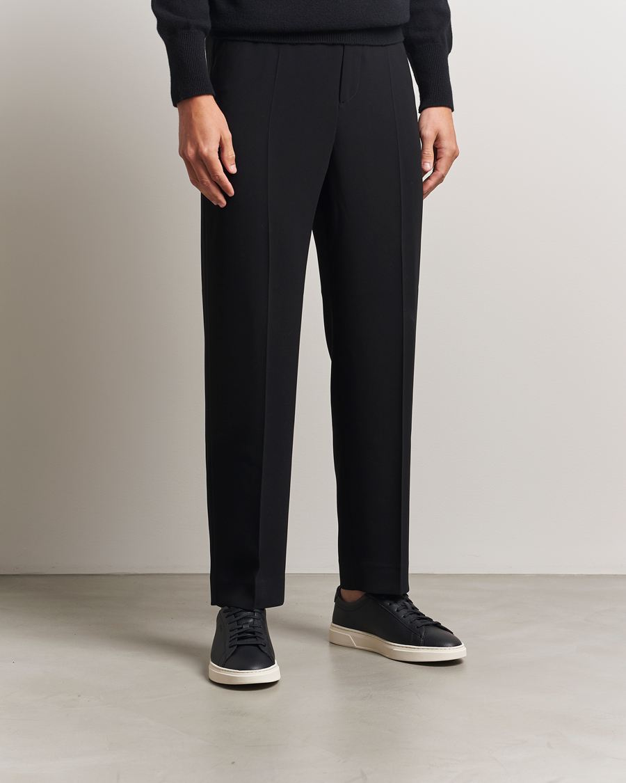 BOSS BLACK Kieran Grained Leather Sneaker Black at