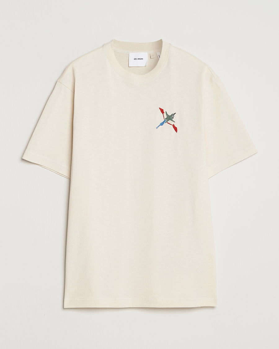 Men | T-Shirts | Axel Arigato | Micro Bee Bird T-Shirt Pale Beige