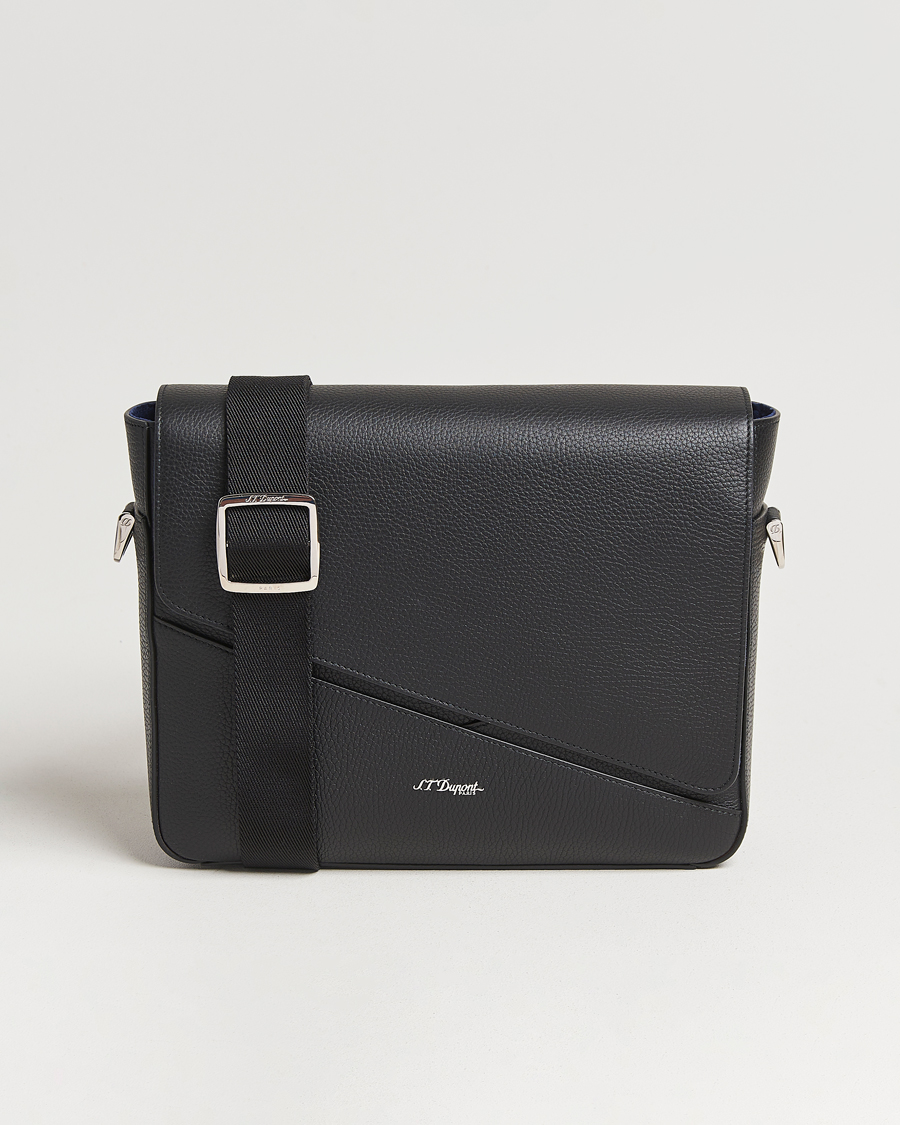 Men | Bags | S.T. Dupont | Neo Capsule Messenger Bag Black Grained