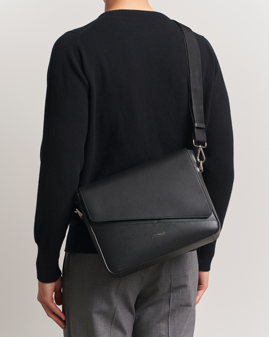Men | Bags | S.T. Dupont | Neo Capsule Messenger Bag Black Grained