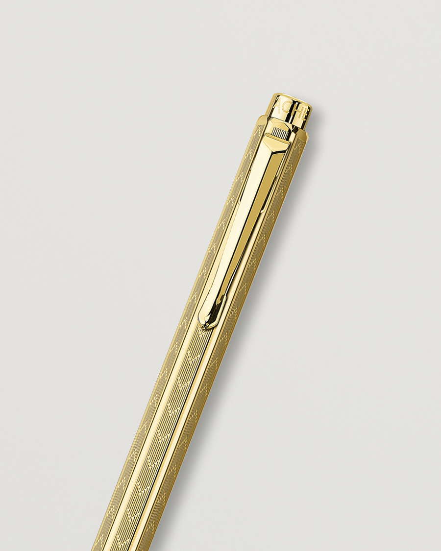 Men | Pens | Caran d'Ache | Caran d' Ache Ecridor Chevron Ballpoint Pen Gilded