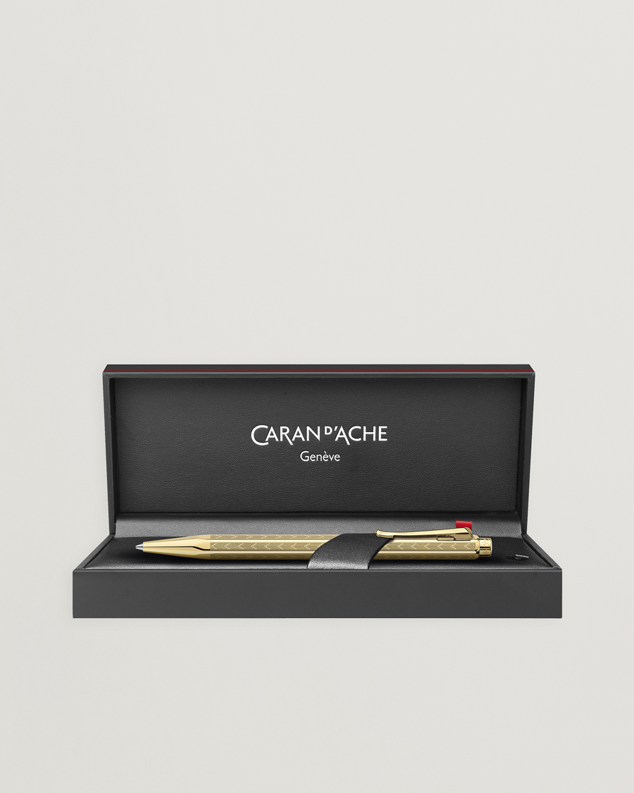 Men | Pens | Caran d'Ache | Caran d' Ache Ecridor Chevron Ballpoint Pen Gilded
