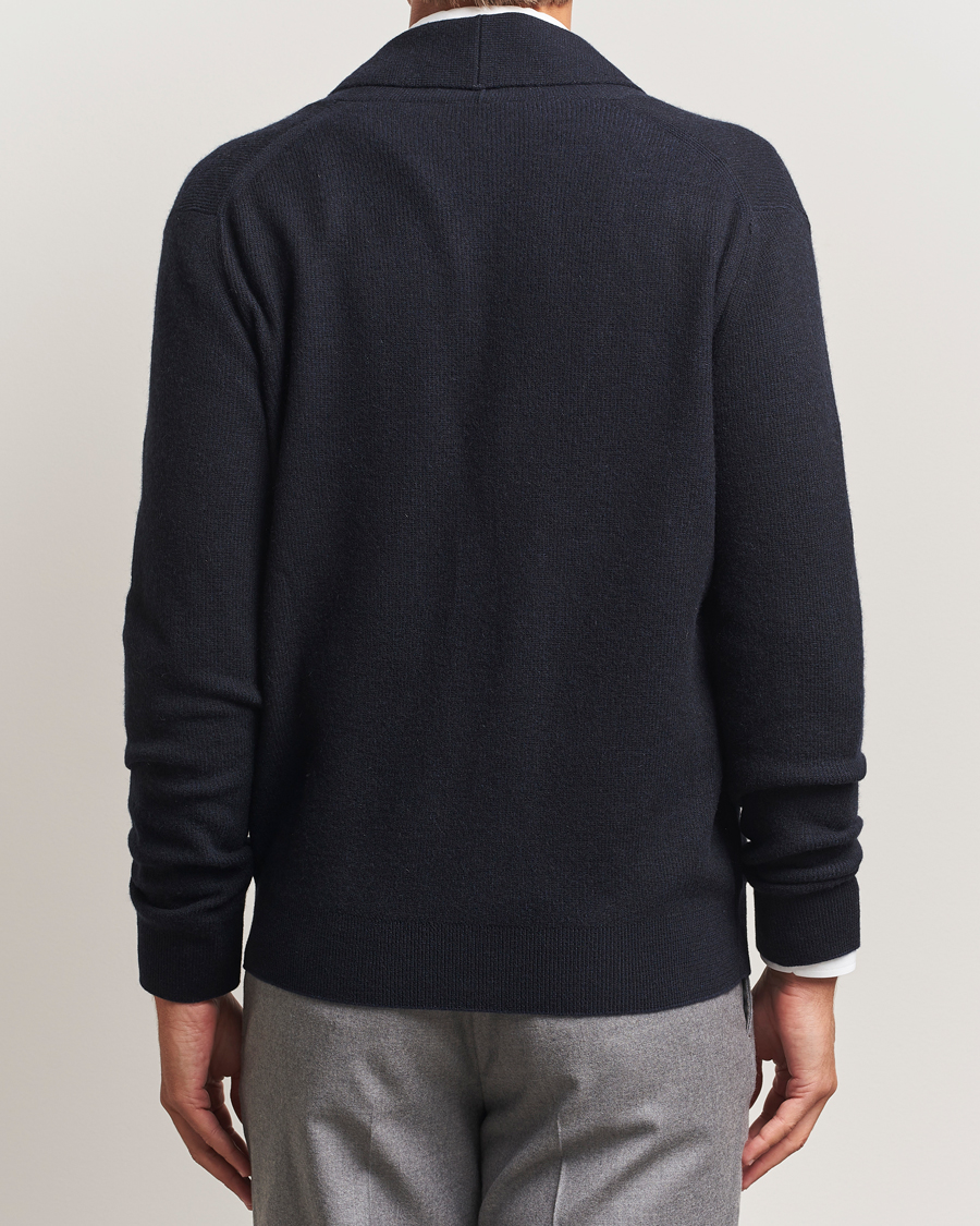 Men | Sweaters & Knitwear | Brioni | Wool/Cashmere Rib Cardigan Navy