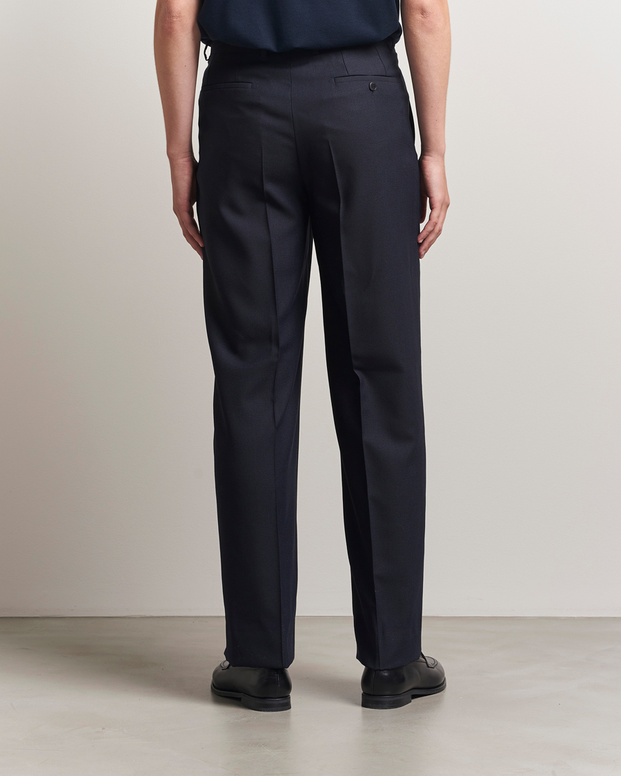 Men | Trousers | Brioni | Capri Wool Trousers Navy