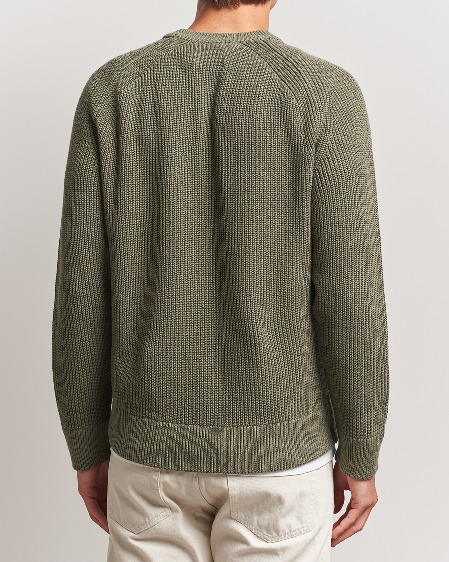 Men | Sweaters & Knitwear | NN07 | Jacobo Cotton Knitted Sweater Capers Green