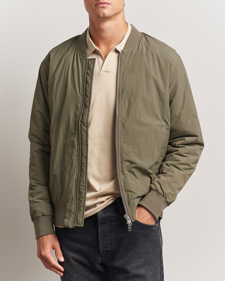 NN07 Dixon Bomber Jacket Capers Green at CareOfCarl.com