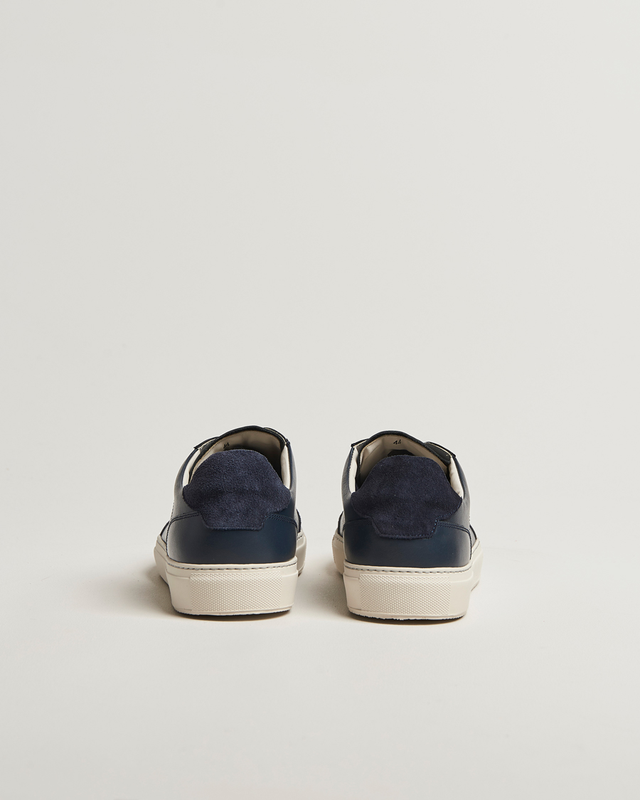 Men | Sneakers | Sweyd | Center Leather/Suede Sneakers Navy