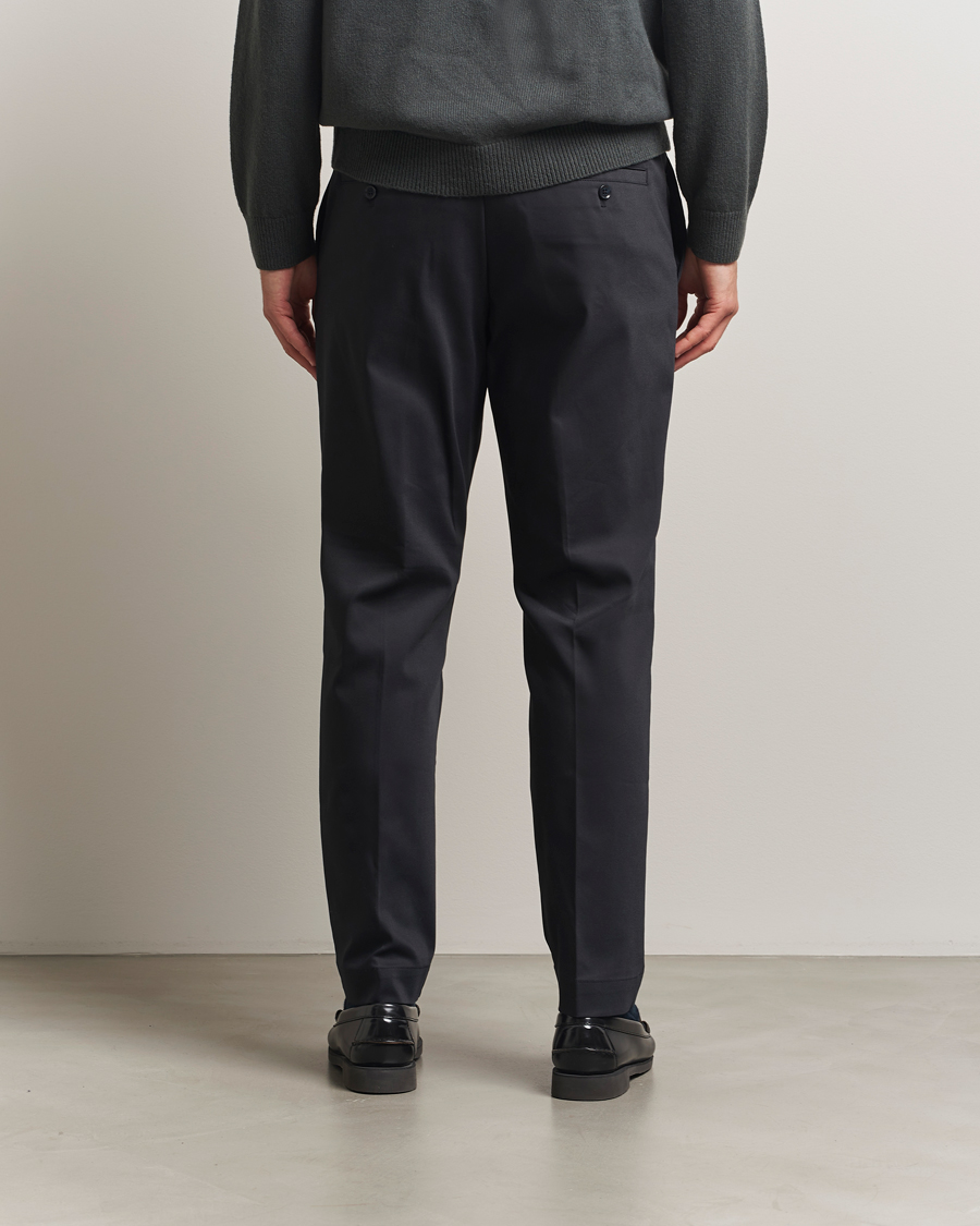 Men | Trousers | NN07 | Baker Cotton Drawstring Trousers Navy