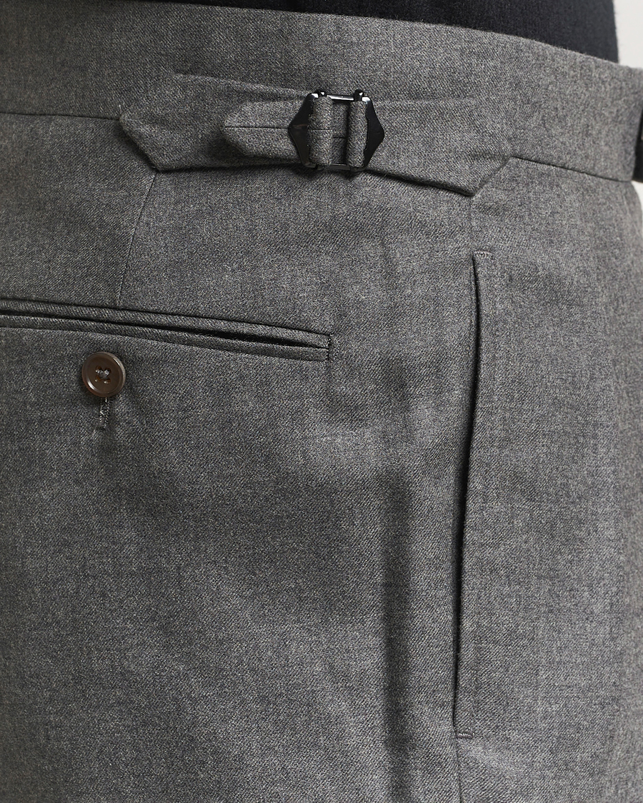 Ralph Lauren Purple Label Worsted Flannel Trousers Light