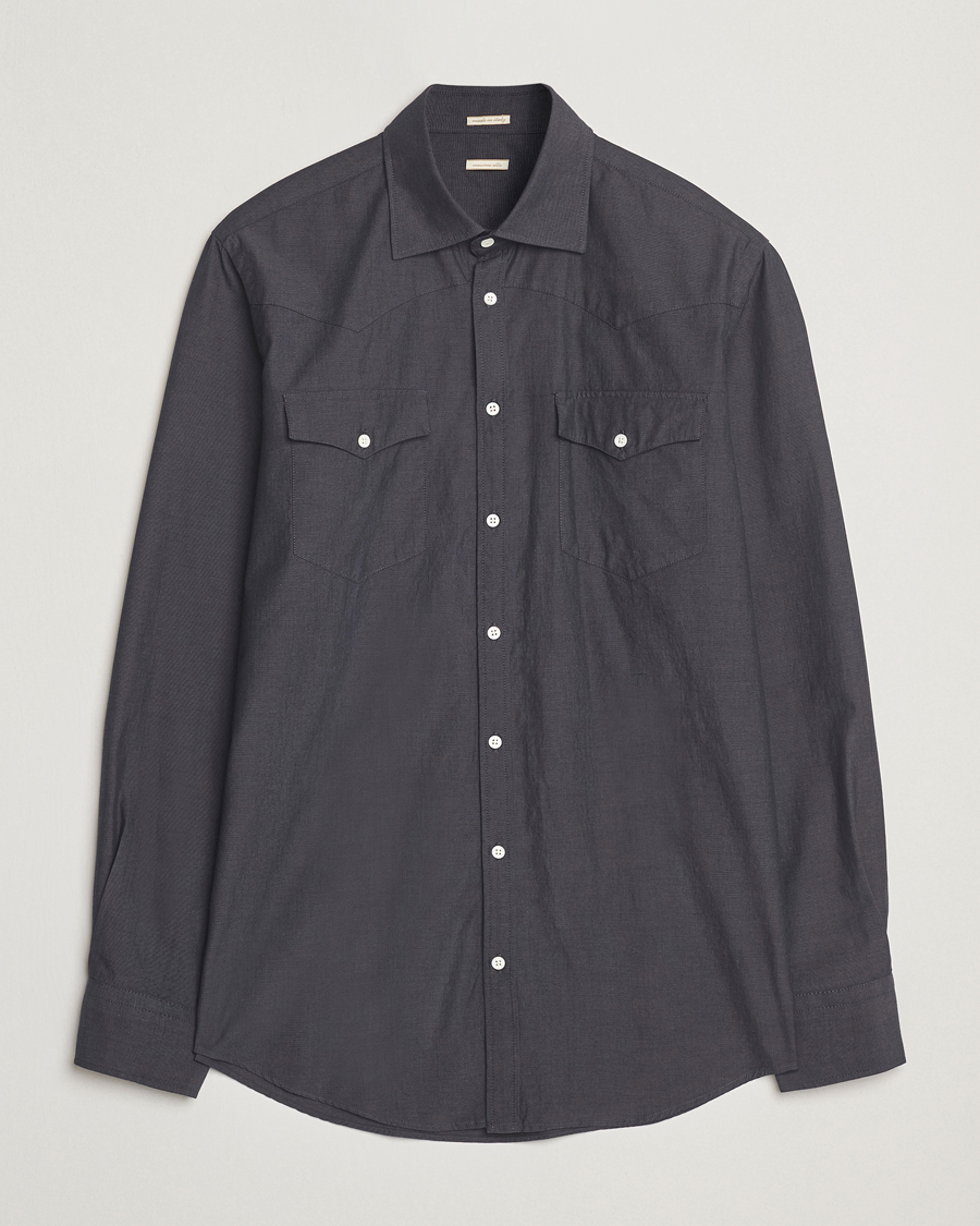 Men | Shirts | Massimo Alba | Arizona Western Shirt Dark Blue