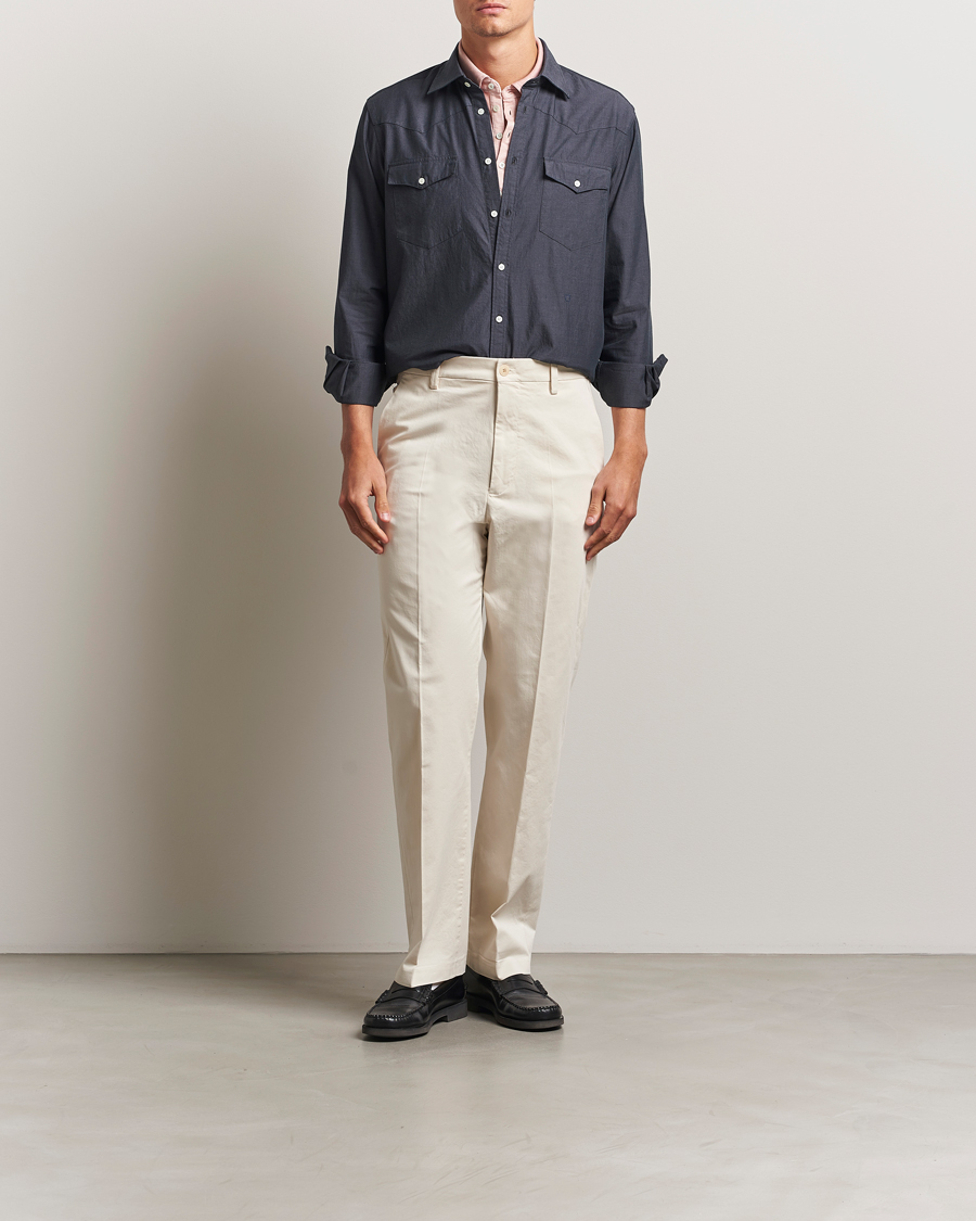 Men | Shirts | Massimo Alba | Arizona Western Shirt Dark Blue