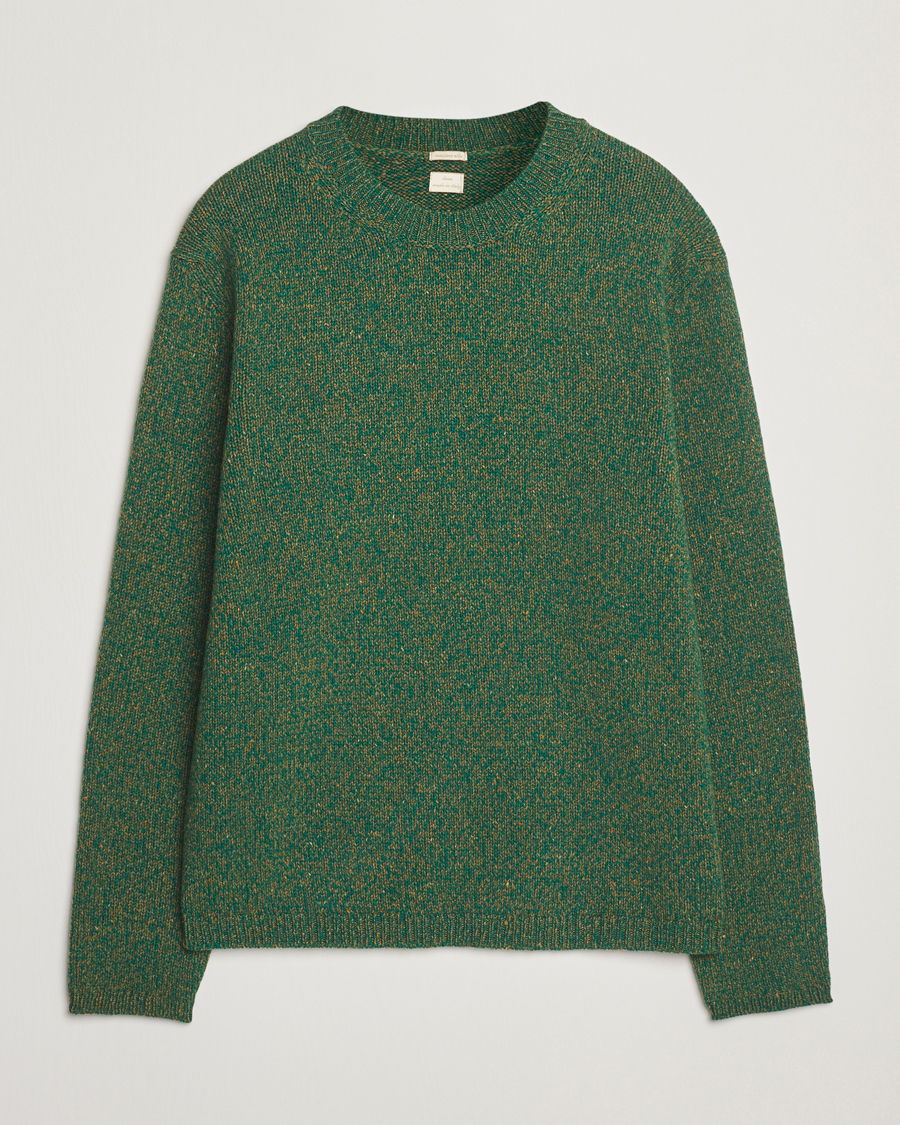 Men | Sweaters & Knitwear | Massimo Alba | Wool Mouline Sweater Green