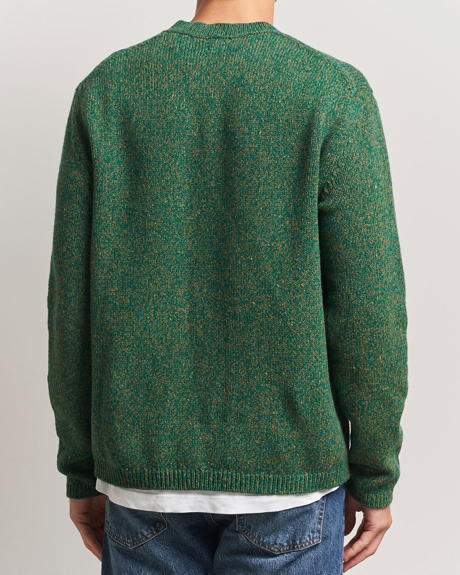 Men | Sweaters & Knitwear | Massimo Alba | Wool Mouline Sweater Green