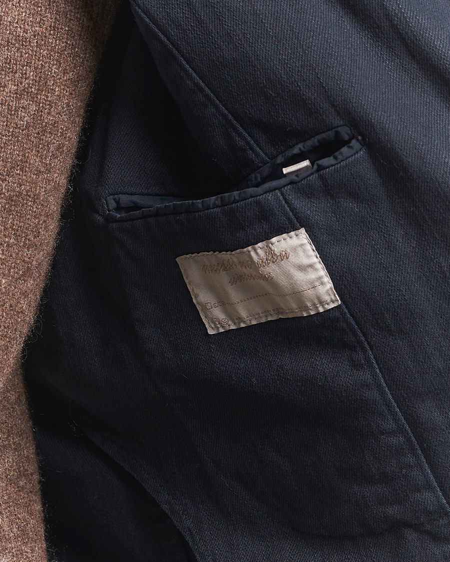 Massimo Alba Gstaad Bull Cotton Jacket Navy at CareOfCarl.com