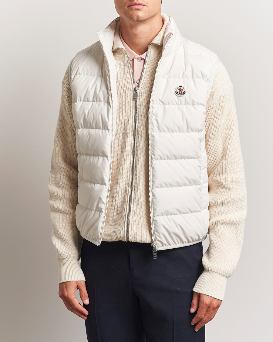 Men | Coats & Jackets | Moncler | Contrin Down Vest Off White