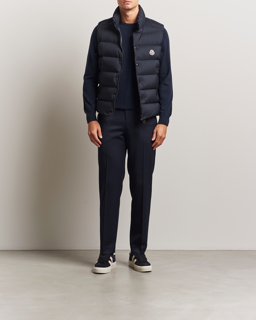 Men | Coats & Jackets | Moncler | Tibb Matte Down Vest Navy