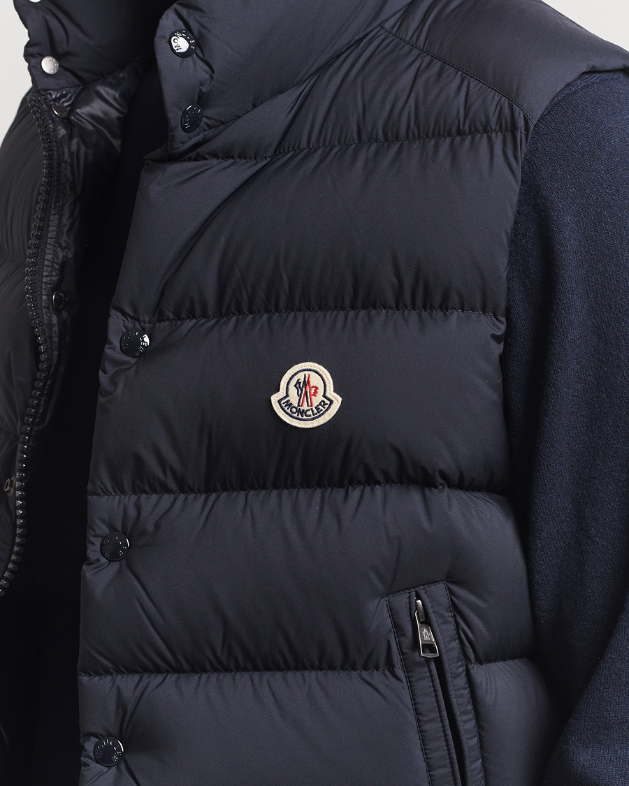 Moncler Tibb Matte Down Vest Navy at CareOfCarl.com