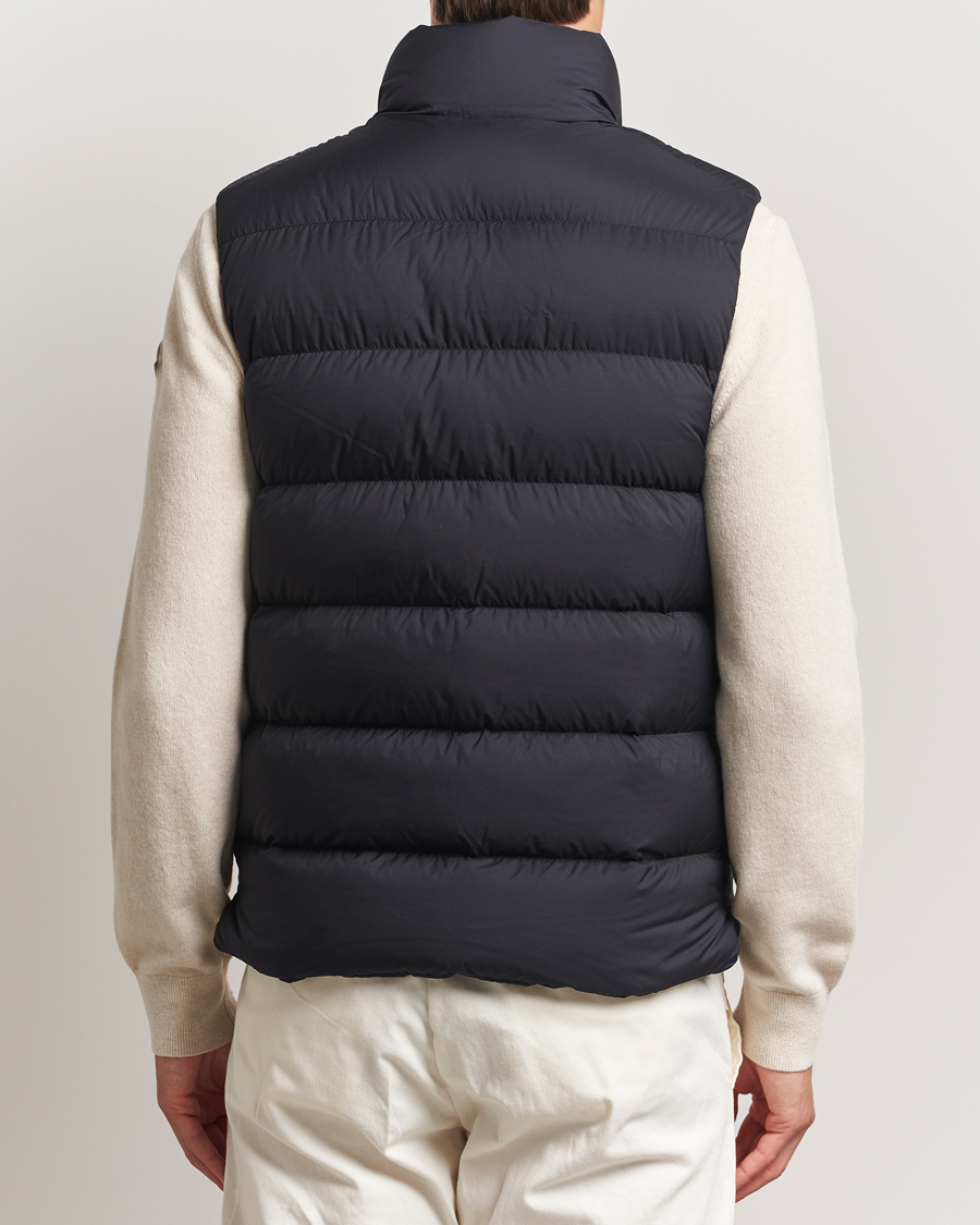 Moncler Tibb Matte Down Vest Black at CareOfCarl.com
