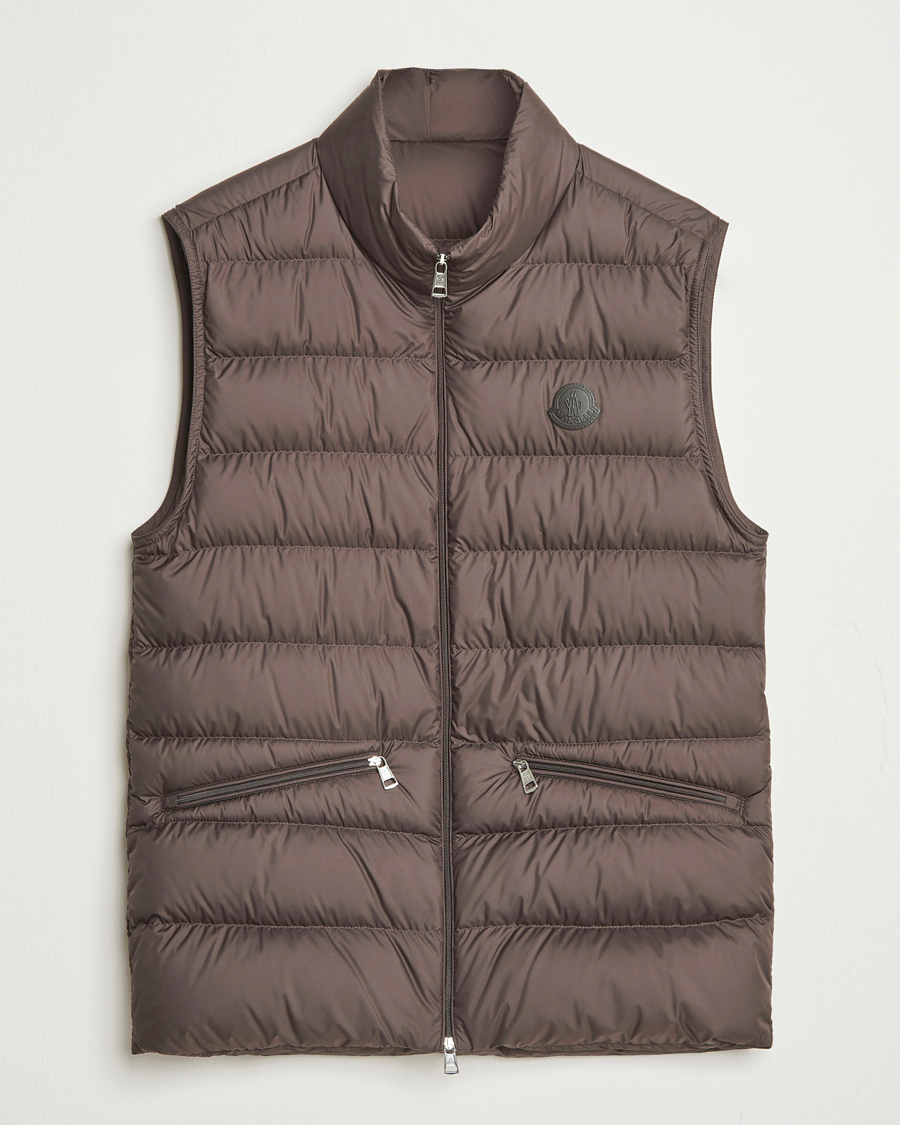 Men | Coats & Jackets | Moncler | Treompan Down Vest Brown