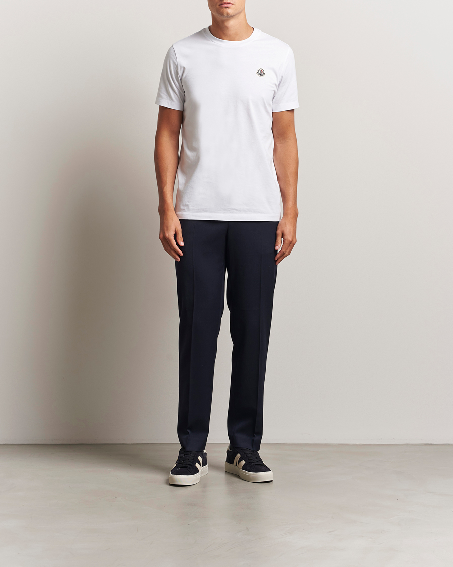 Moncler 3-Pack Logo T-Shirt White at CareOfCarl.com