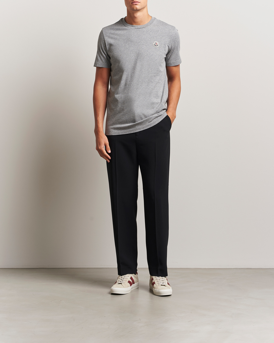Men | T-Shirts | Moncler | 3-Pack Logo T-Shirt Grey/White/Black