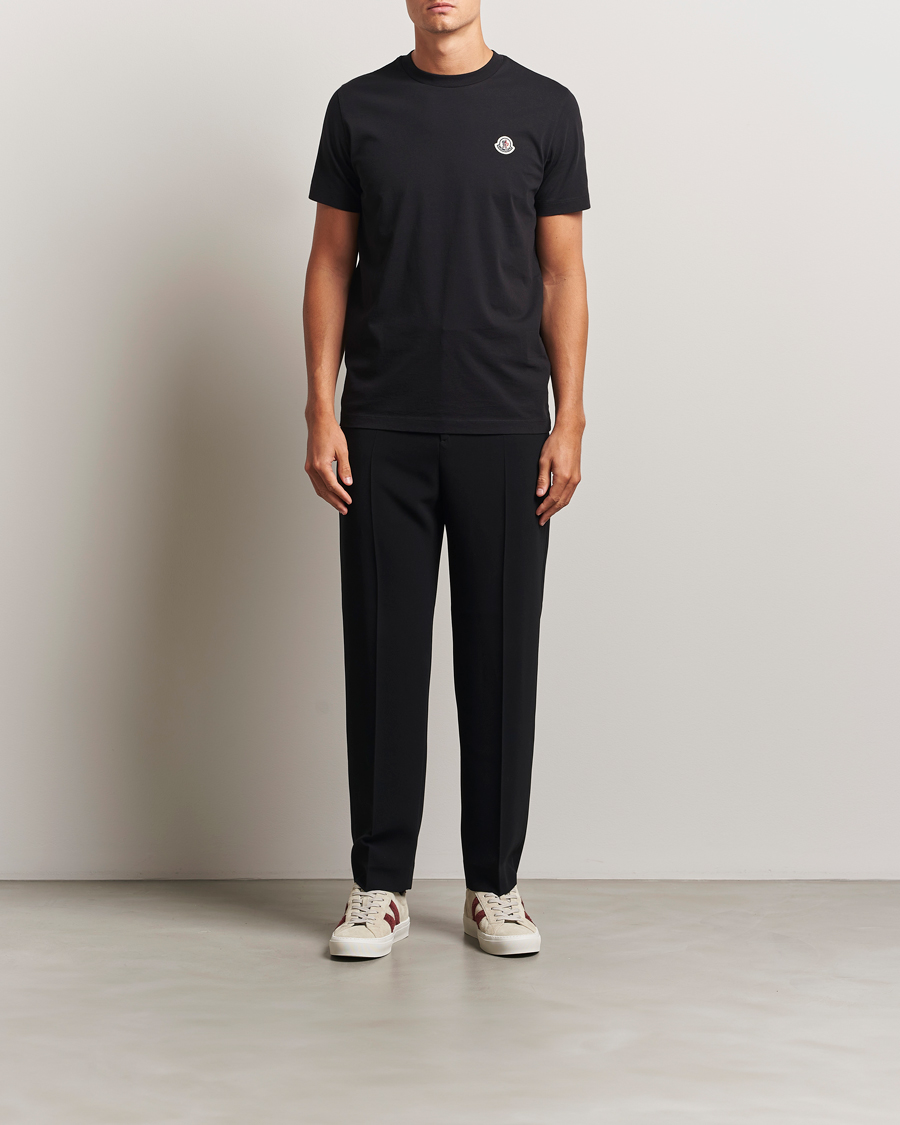 Moncler 3-Pack Logo T-Shirt Black at CareOfCarl.com