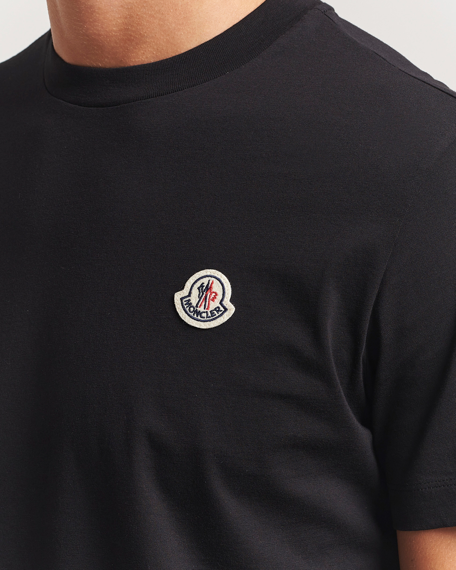 Moncler 3-Pack Logo T-Shirt Black at CareOfCarl.com
